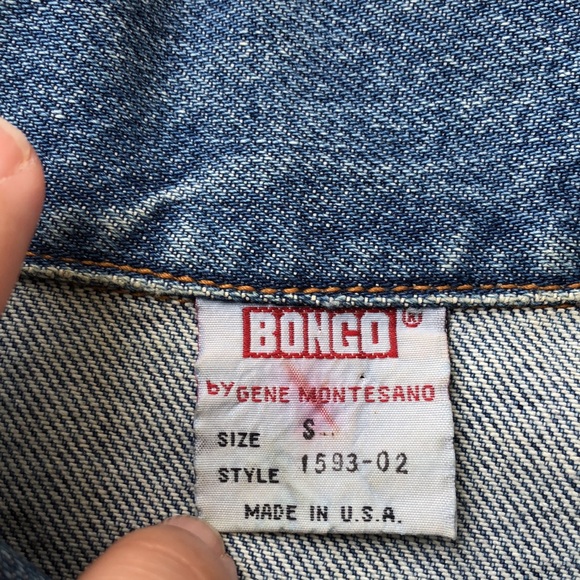Like new! - Vintage BONGO 100% Cotton Denim Jean Jacket - Made in the USA - Picture 2 of 10